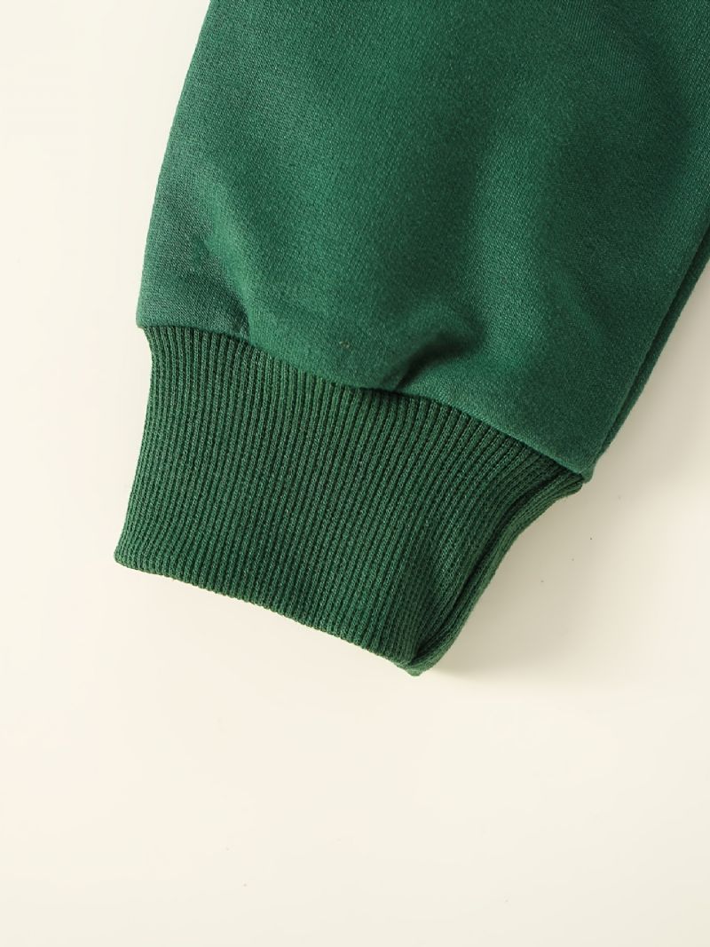 Drenge Casual Simple Pullover Sweatshirt Med Mama's Print Til Vinter