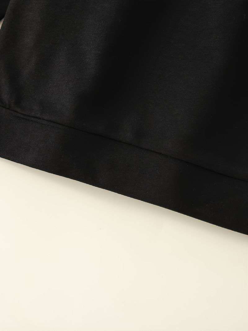 Drenge Sweatshirt Efterår Vinter Ensfarvet Casual Letters Print Langærmet