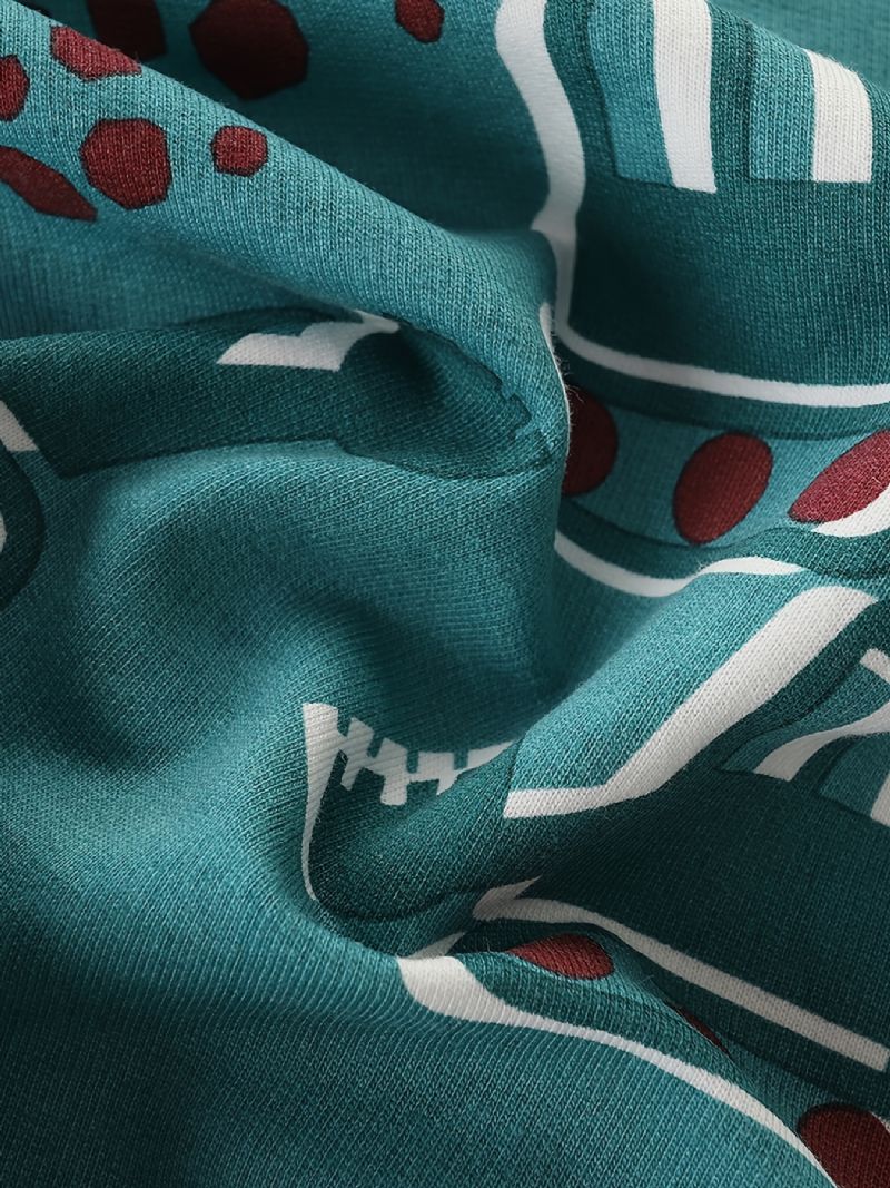 Drenge Tegneserie Gravemaskine Print Pullover Rundhalset Langærmet Sweatshirt