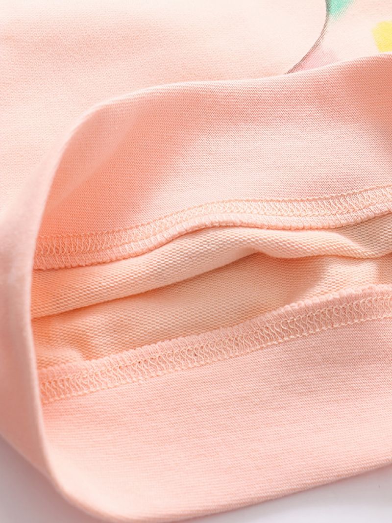 Piger Sød Langærmet Sweatshirt Med Dyregiraftryk