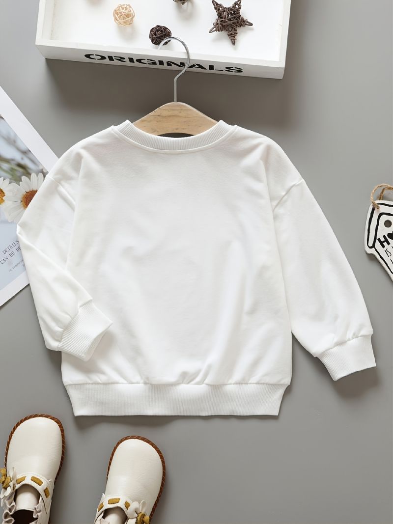 Piger Sweatshirt Unicorn Print Rundhals Langærmet