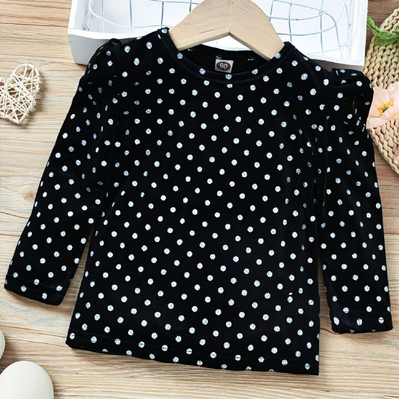 Piger Casual Polka Dot Langærmet Top