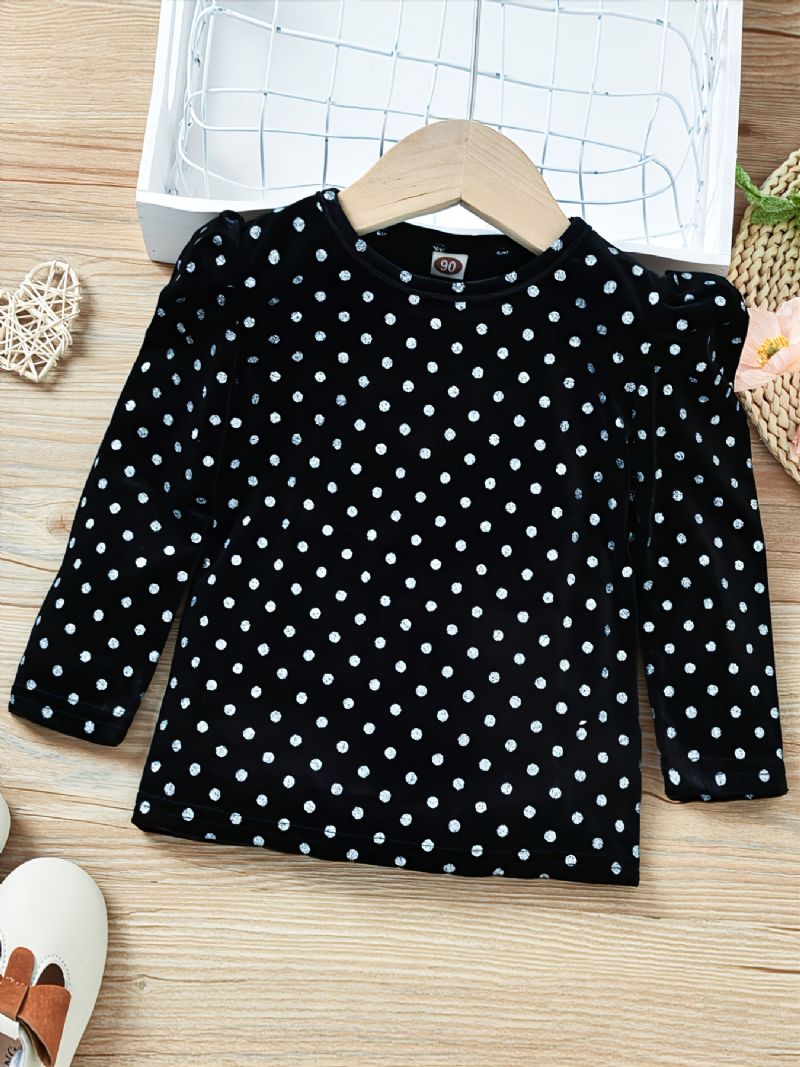 Piger Casual Polka Dot Langærmet Top