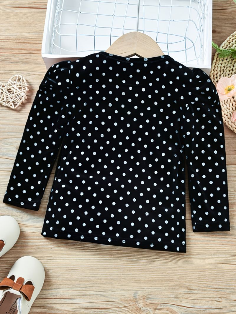 Piger Casual Polka Dot Langærmet Top