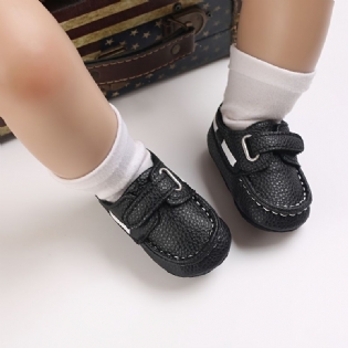 Baby Drenge Læder Sneakers Med Blød Sål Anti-skrid First Walkers Sko