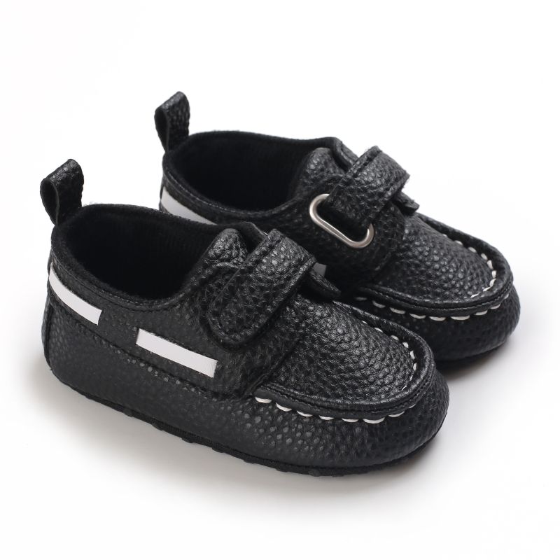 Baby Drenge Læder Sneakers Med Blød Sål Anti-skrid First Walkers Sko