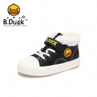 B.duck Baby Cartoon Sneakers Skridsikre Fleece Varme Vinter Skate Sko Drenge Piger Børn Sko