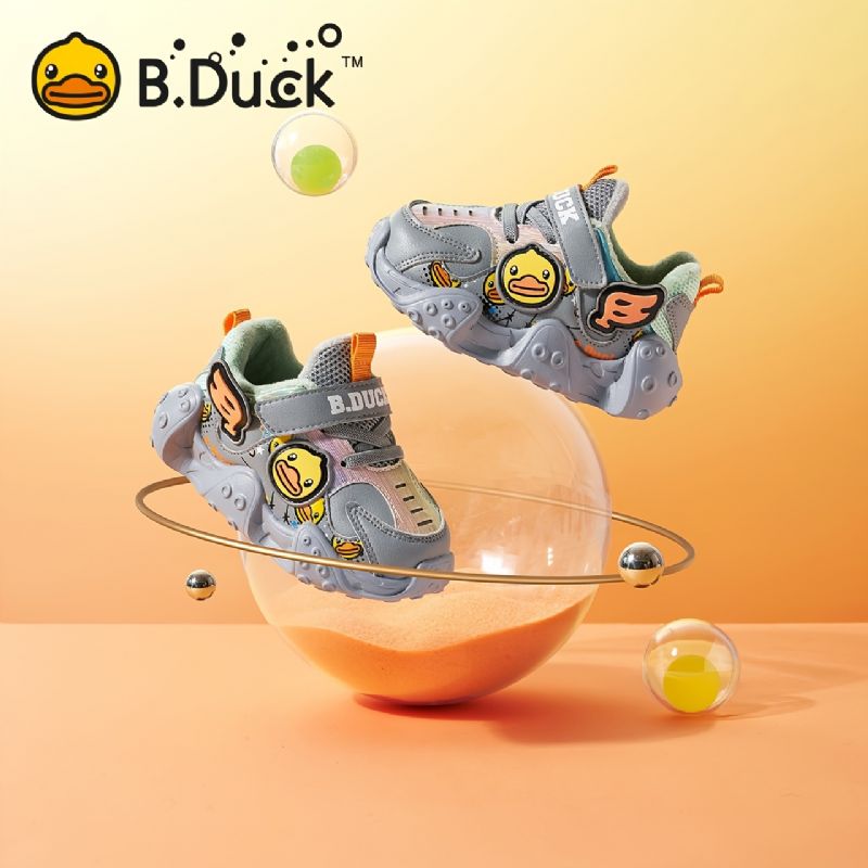 B.duck Baby Cartoon Sneakers Skridsikre Fleece Varme Vintersko Drenge Piger Børn Sko
