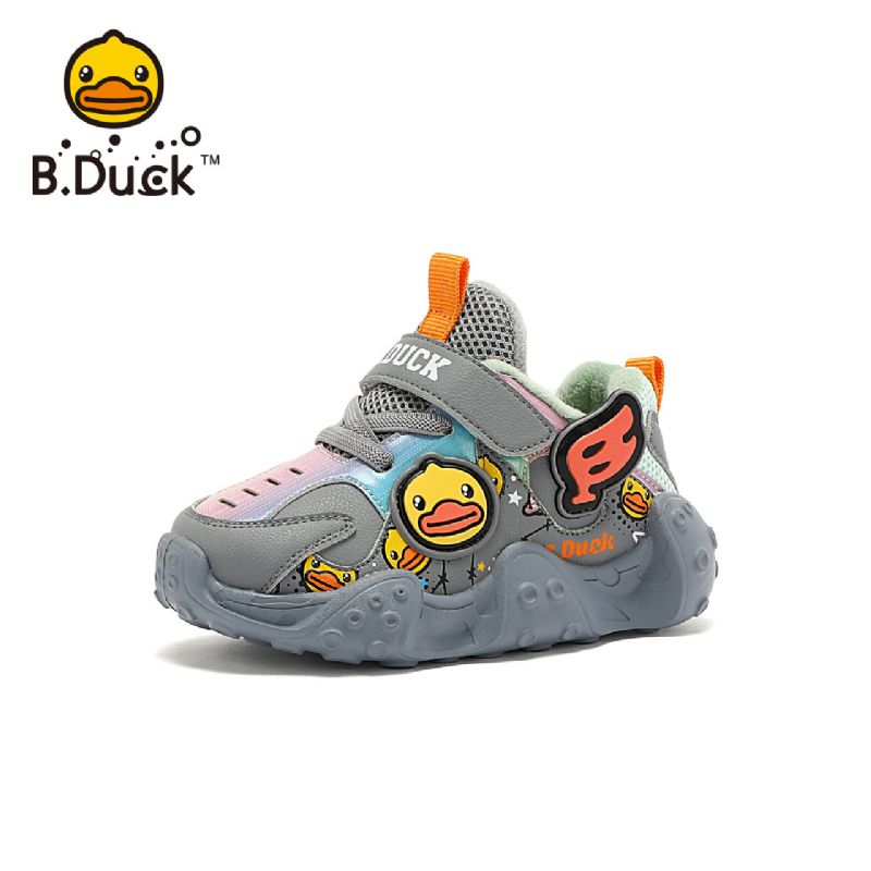 B.duck Baby Cartoon Sneakers Skridsikre Fleece Varme Vintersko Drenge Piger Børn Sko