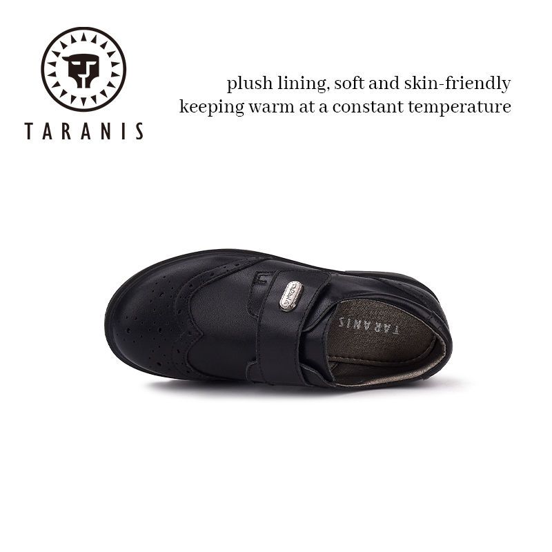 Drenge Klassiske Sorte Loafers Blødsålede Skridsikre Festskoleuniform Oxford Performance Lædersko Til Børn / Store /
