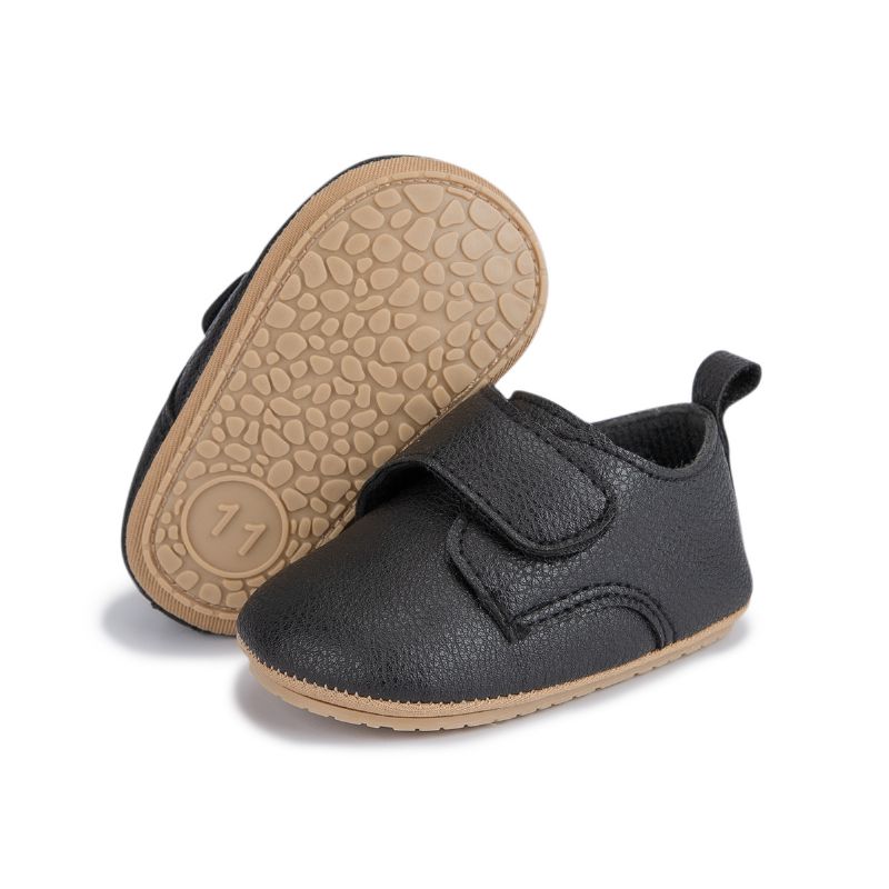 Infant Baby Drenge Pu Læder Bløde Sneakers Anti-slip Gåsko