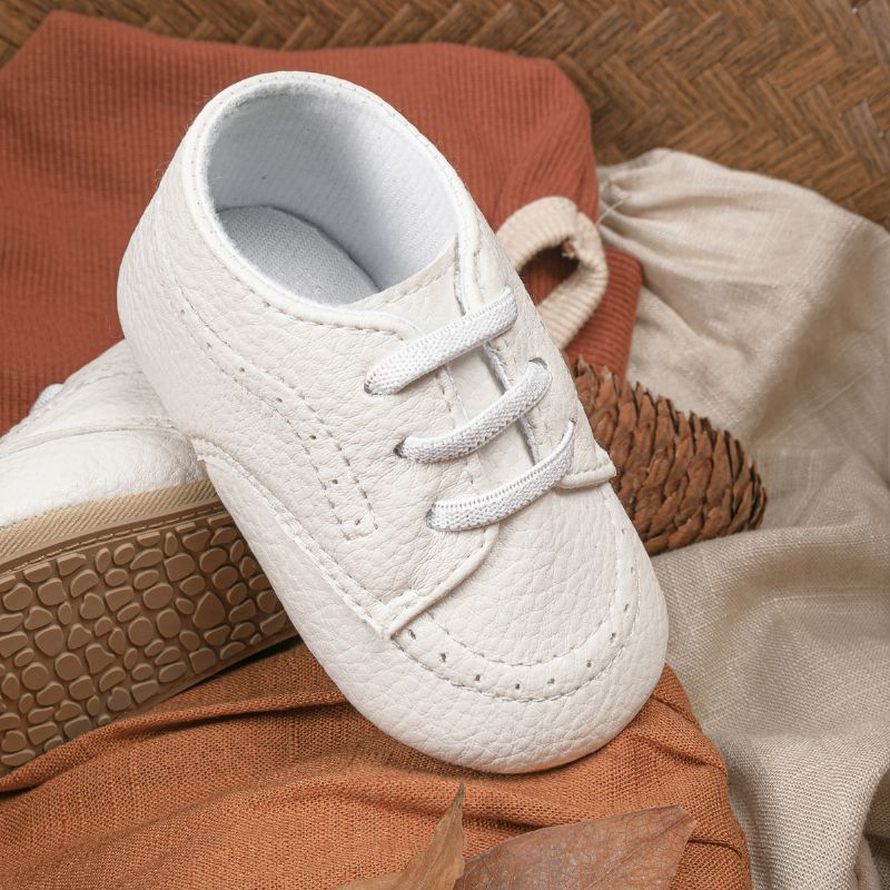 Infant Baby Drenge Pu Læder Loafers Prewalker Sko