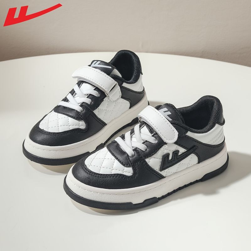 Warrior Drenge Casual Color Block Sneakers Low Top Letvægts Læder Skatesko Til Udendørs