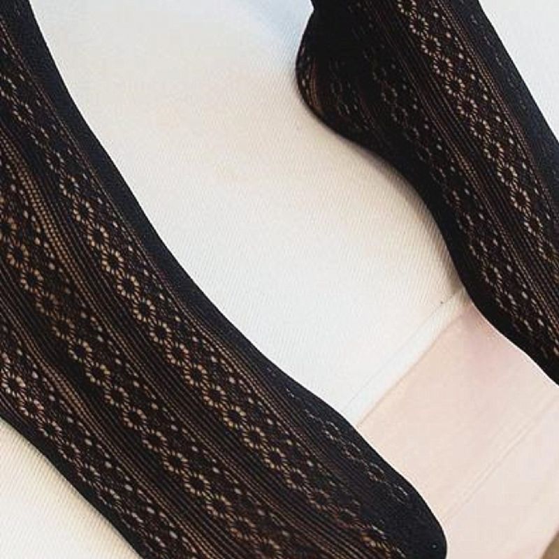 1 Stk Baby Piger Black Lace Legging