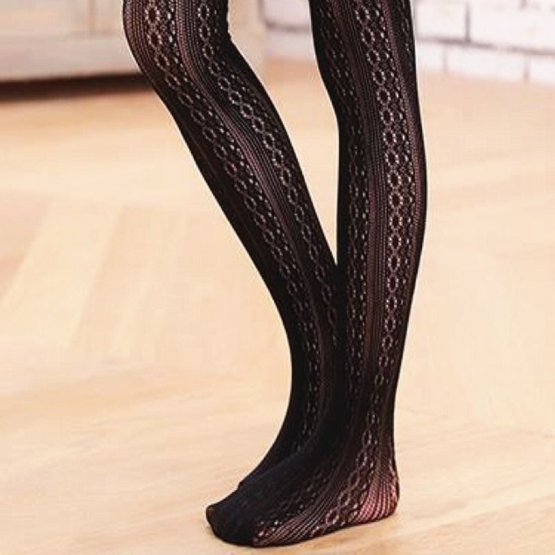 1 Stk Baby Piger Black Lace Legging