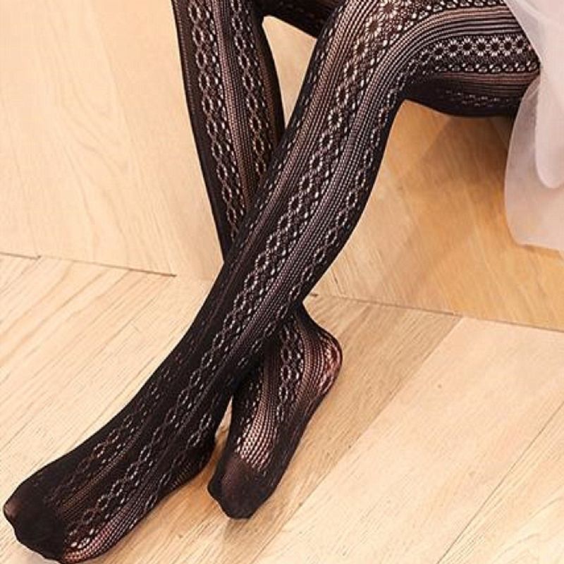 1 Stk Baby Piger Black Lace Legging