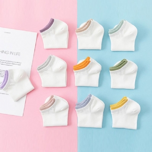 10 Stk Børns Farverige Dobbeltsyede Sokker