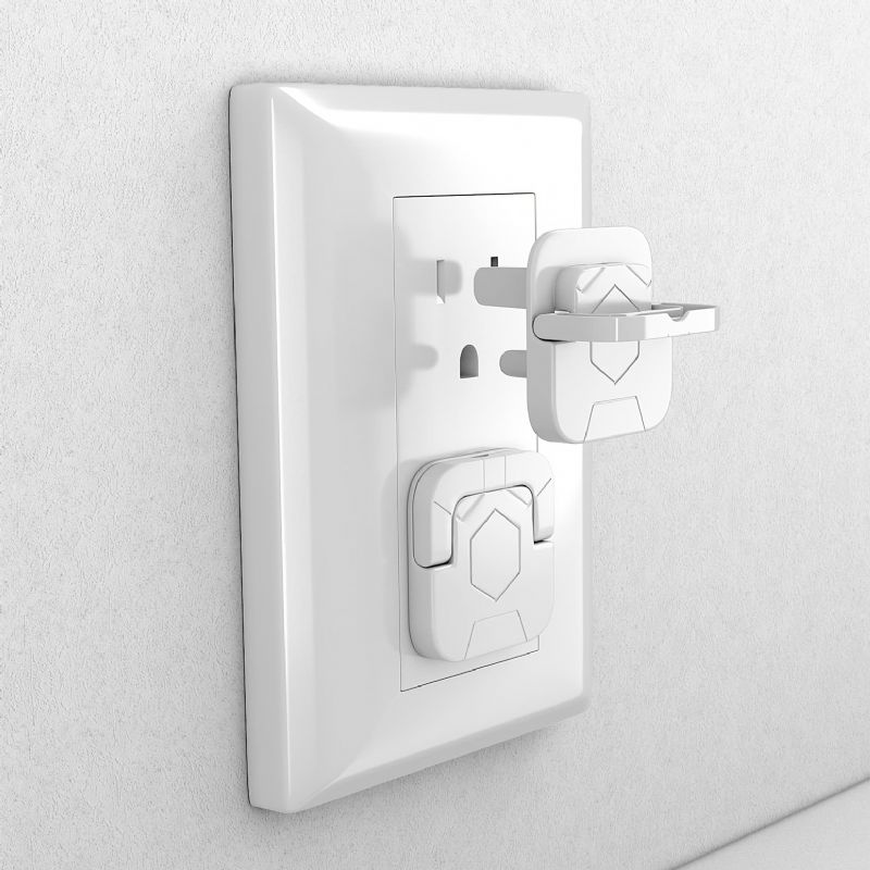 8 Stk./sæt Udtagsdæksler Babysikring Stikbeskyttere Børnesikkerhedsstik Svært For Småbørn At Fjerne Elektrisk Stødbeskyttelse Til Amerikansk 3-benet