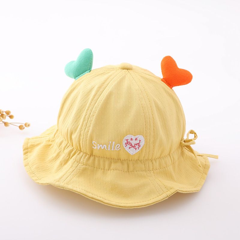 Baby Drenge Piger Sød Hjorte Øre Hatte Spand Solcreme Justerbar Bred Skygge Bassin Hat