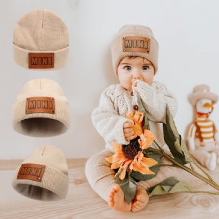 Baby Varm Strikket Hue Beanie Hatte Efterår Vinter