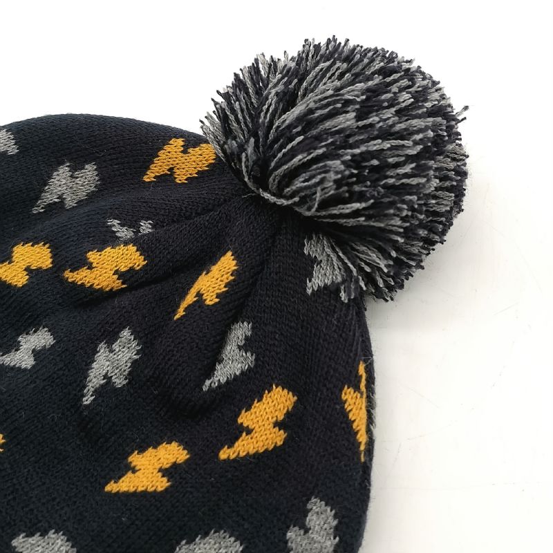 Efterår Vinter Nye Børn Baby Beanie Hatte Strikket Hue Med Pom Pom