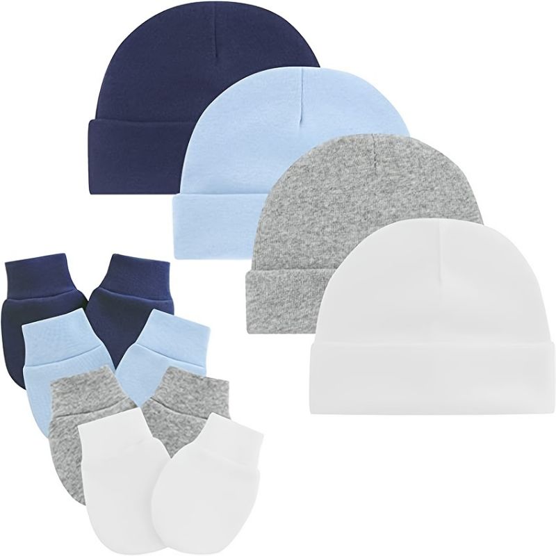 Newborn Infant Beanies Hatte Vanter Sæt Til Baby Drenge Piger