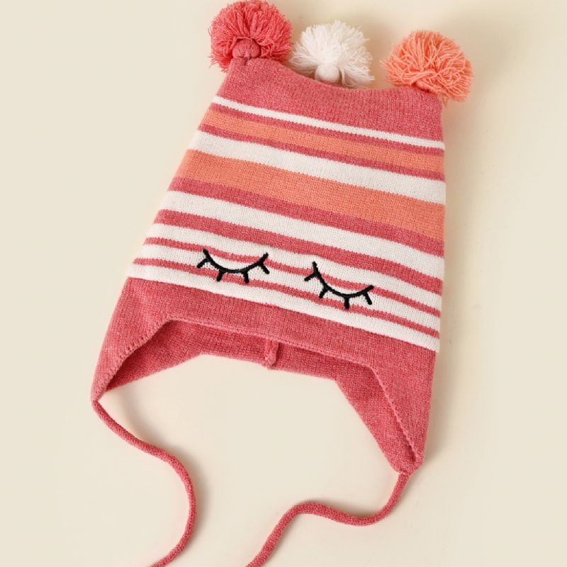 Piger Vinter Varm Sød Hue Børn Baby Strik Hat