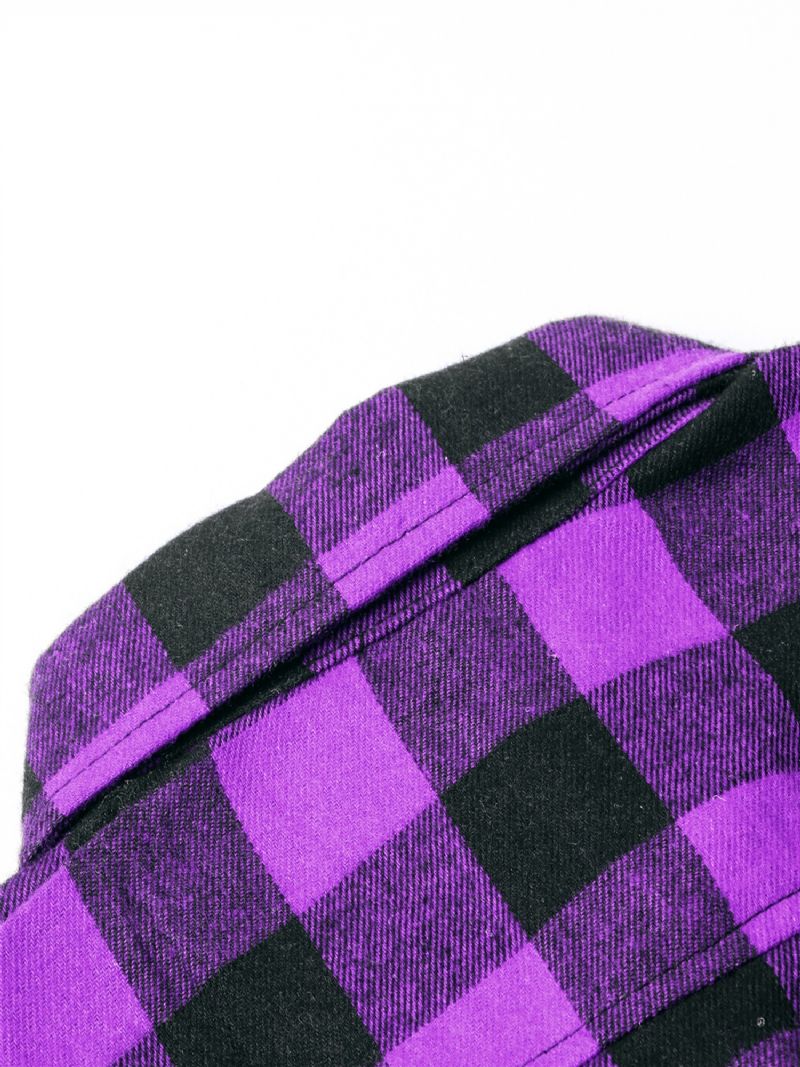 Baby Drenge Plaid Skjorter Button Down Langærmede Bluse Toppe Børnetøj