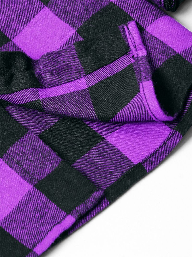 Baby Drenge Plaid Skjorter Button Down Langærmede Bluse Toppe Børnetøj