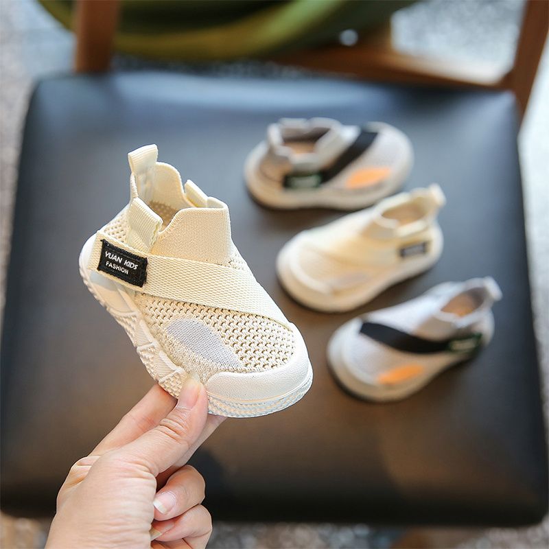 Babysko Sneakers Mesh Åndbar Skridsikker Slip-on Sokker Sko Toddle Sko Drenge Piger