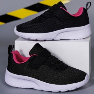 Piger Casual Mesh Åndbare Sneakers Med Platform Til Udendørs Sportsvandring