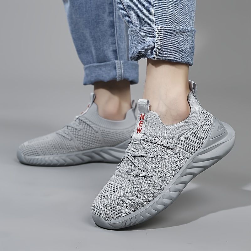 Piger Casual Vævede Strikkede Sneakers Lav Top Åndbare Skridsikre Løbesko Med Platform Til Udendørs