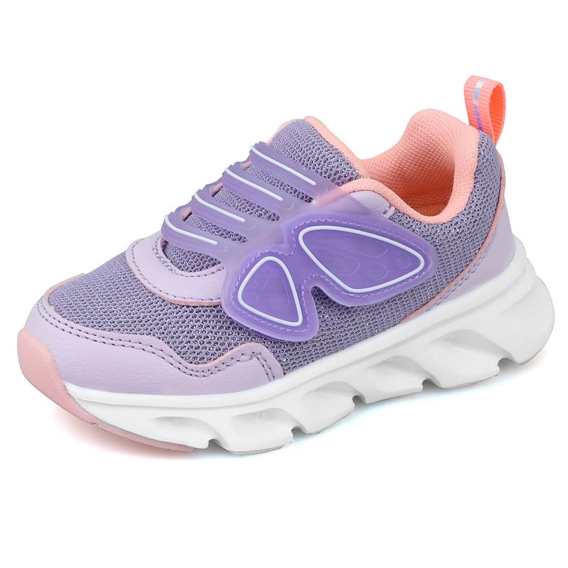 Piger Sneakers Småbørn Åndbar Mesh Sko Børn Butterfly Hook Loop Løbesko