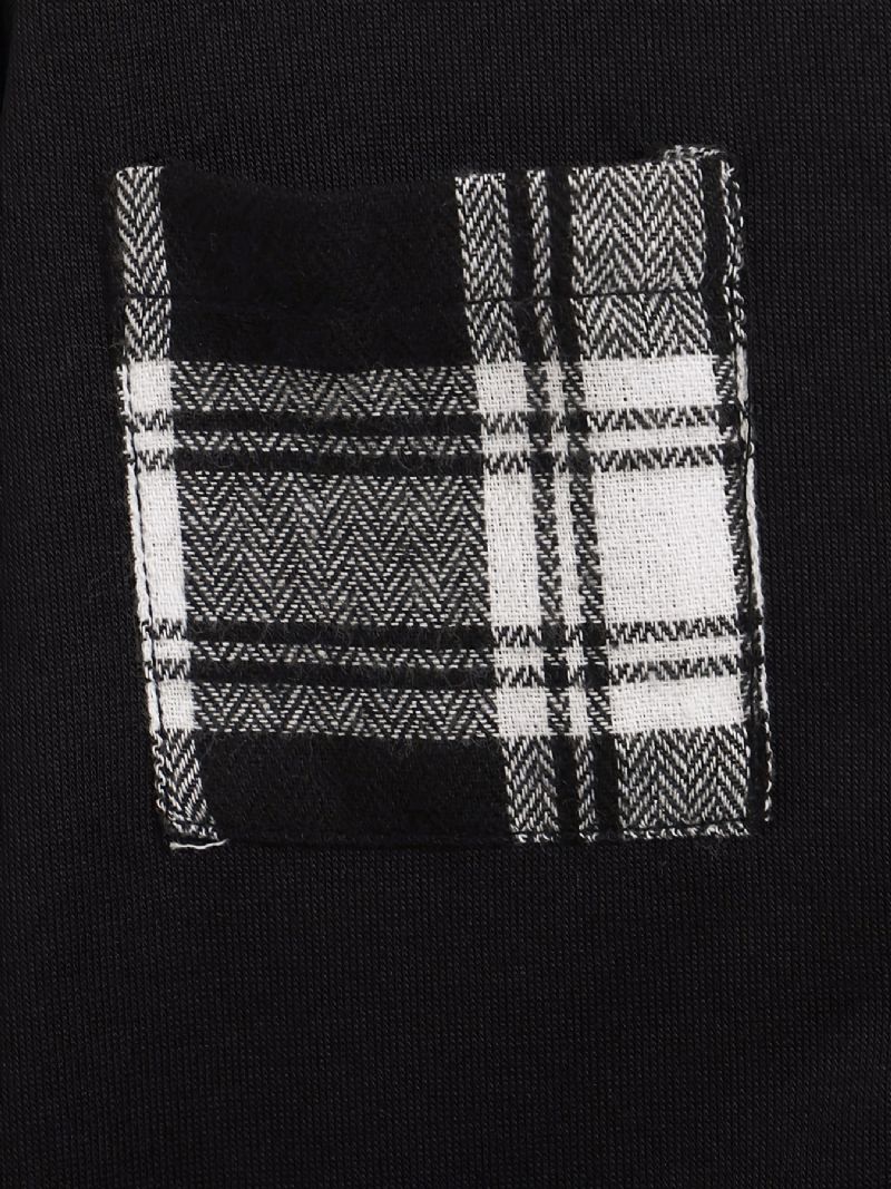 Børn Drenge Plaid Patchwork Hættejakke Børnetøj Vinter Nyhed
