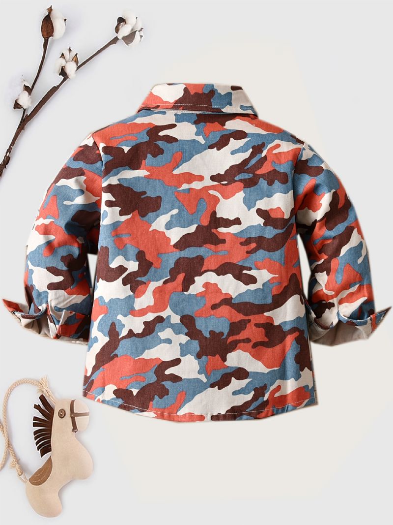 Camouflageskjorter Til Børn Camouflagejakke Casual Toppe