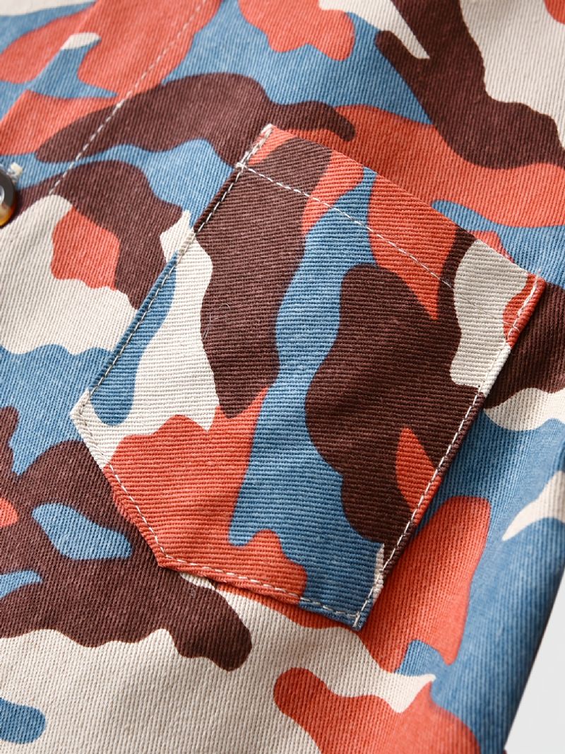 Camouflageskjorter Til Børn Camouflagejakke Casual Toppe