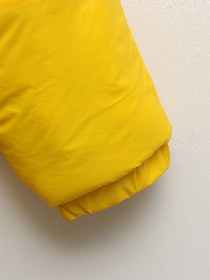 Drenge Casual Fleece Termisk Patchwork-jakke Vindtæt Fortykket Polstret Ydertøj Til Vinter