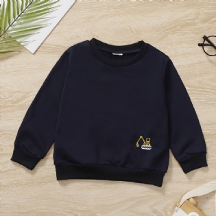 Drenge Stribet Casual Loose Sweatshirt Jakke