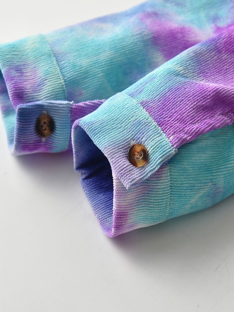 Drenge Tie-dye Button-up Jakke Outwear