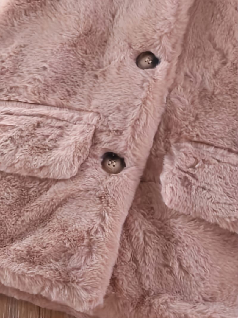 Piger Casual Mode Elegant Varm Leopardkravejakke Efterår Vinter