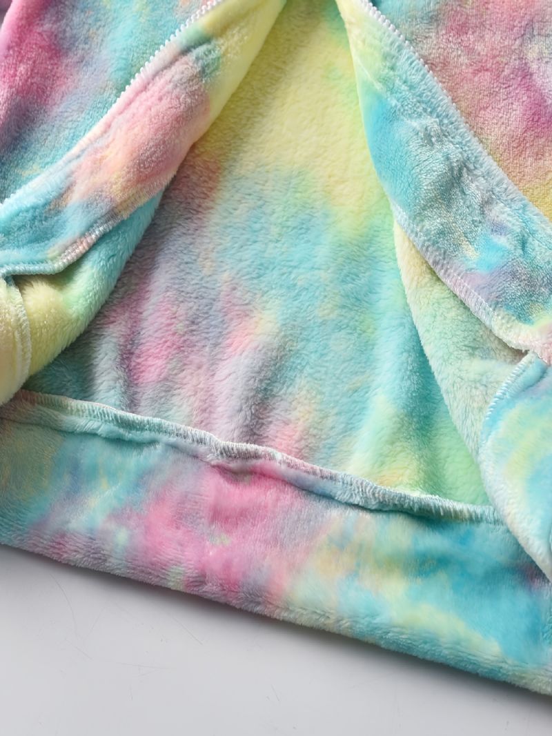 Piger Tie Dye Fleece Lynlåsjakke Til Vintertøj Til Børn