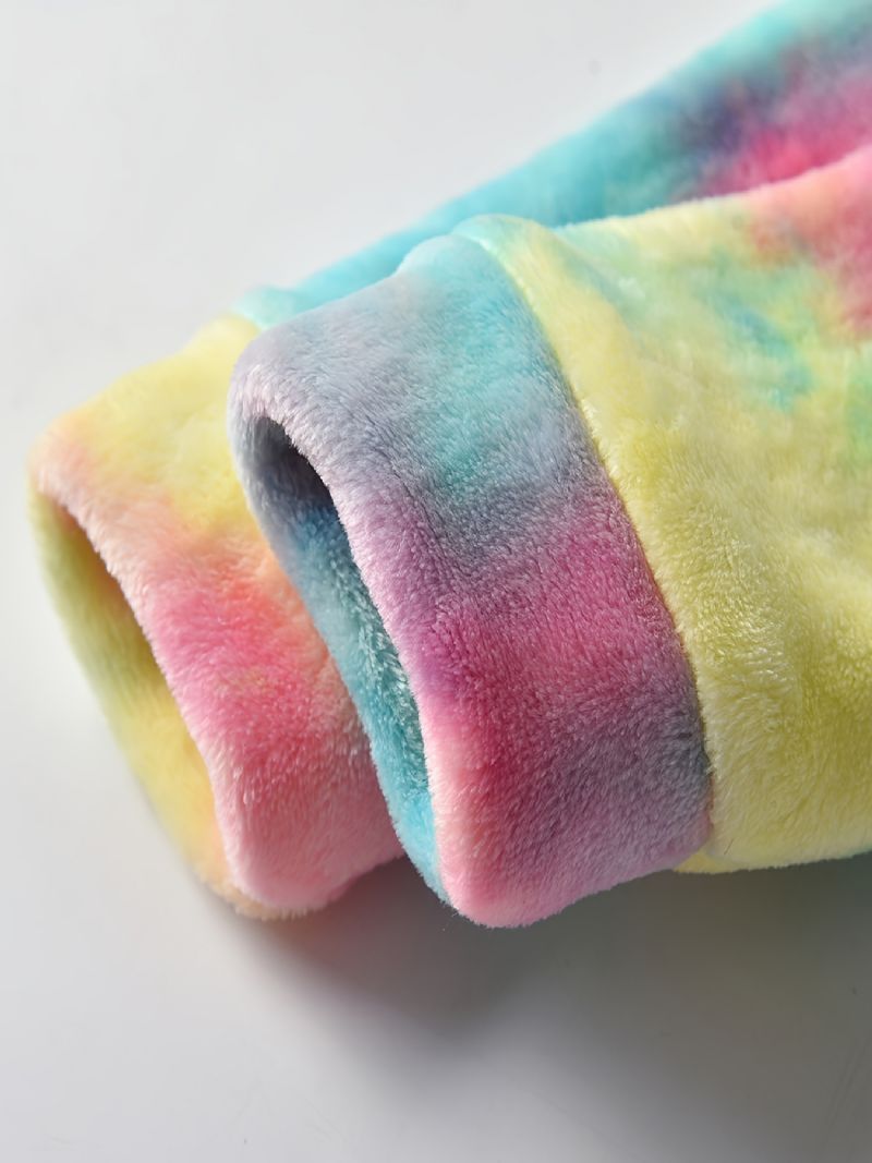 Piger Tie Dye Fleece Lynlåsjakke Til Vintertøj Til Børn