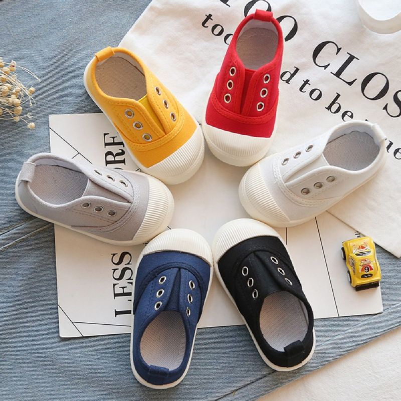 Børnelærredssko Slip-on Lette Åndbare Sneakers Drenge Piger