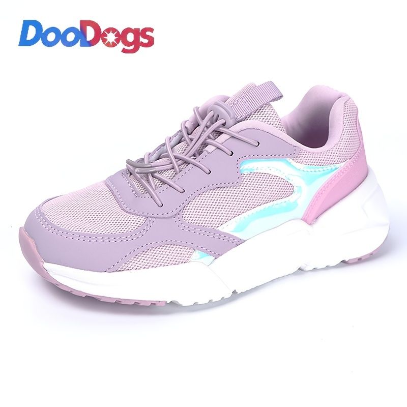 Doodogs Piger Sneakers Med Blød Sål Letvægts Åndbar Skridsikker Fritidssko Chunky Sneaker