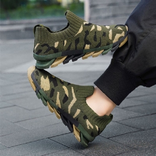 Drenge All Season Camo Grønne Sneakers