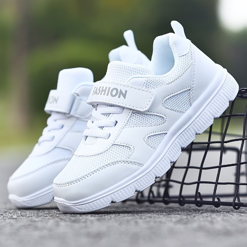 Drenge Sneakers Med Bløde Såler Letvægts Åndbare Skridsikre Løbesko Med Krog Og Løkke