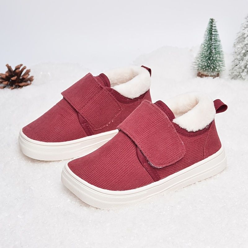 Piger Corduroy Casual Thermal Outdoor Sneakers Vinter Ny Jul