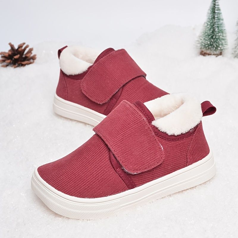 Piger Corduroy Casual Thermal Outdoor Sneakers Vinter Ny Jul
