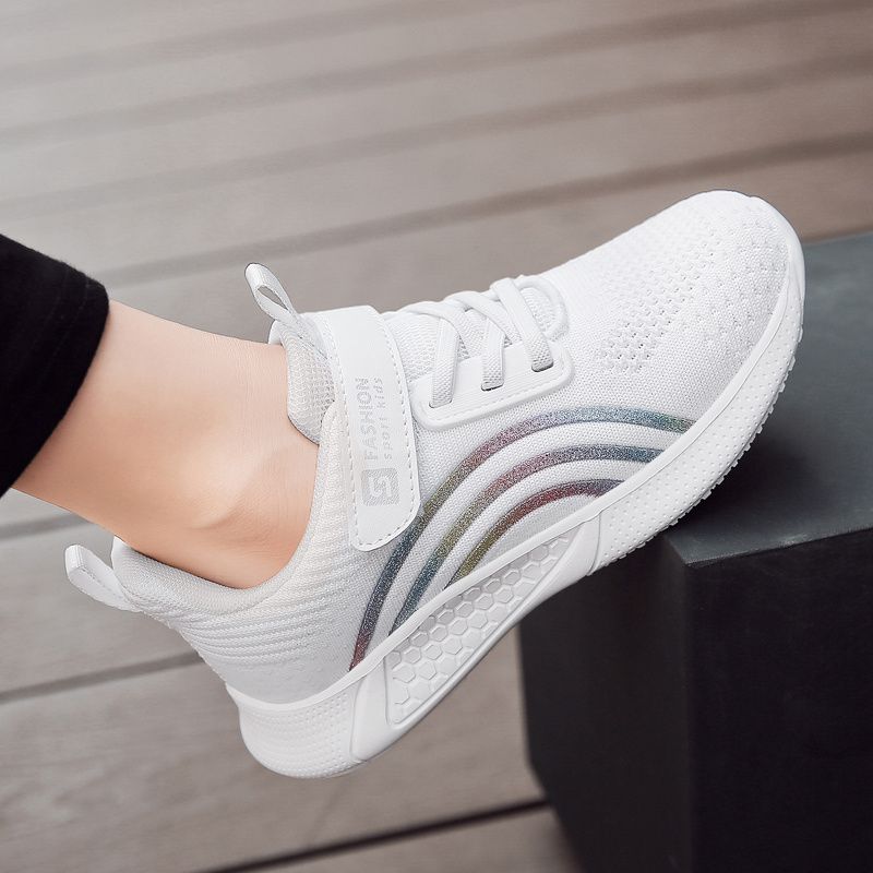 Piger Sneakers Med Blød Sål Letvægts Åndbare Skridsikre Løbesko