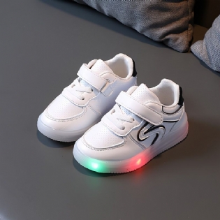 Småbørn Børn Led-sneakers Med Blød Sål Letvægts Åndbare Skridsikre Løbesko Til Drenge Piger